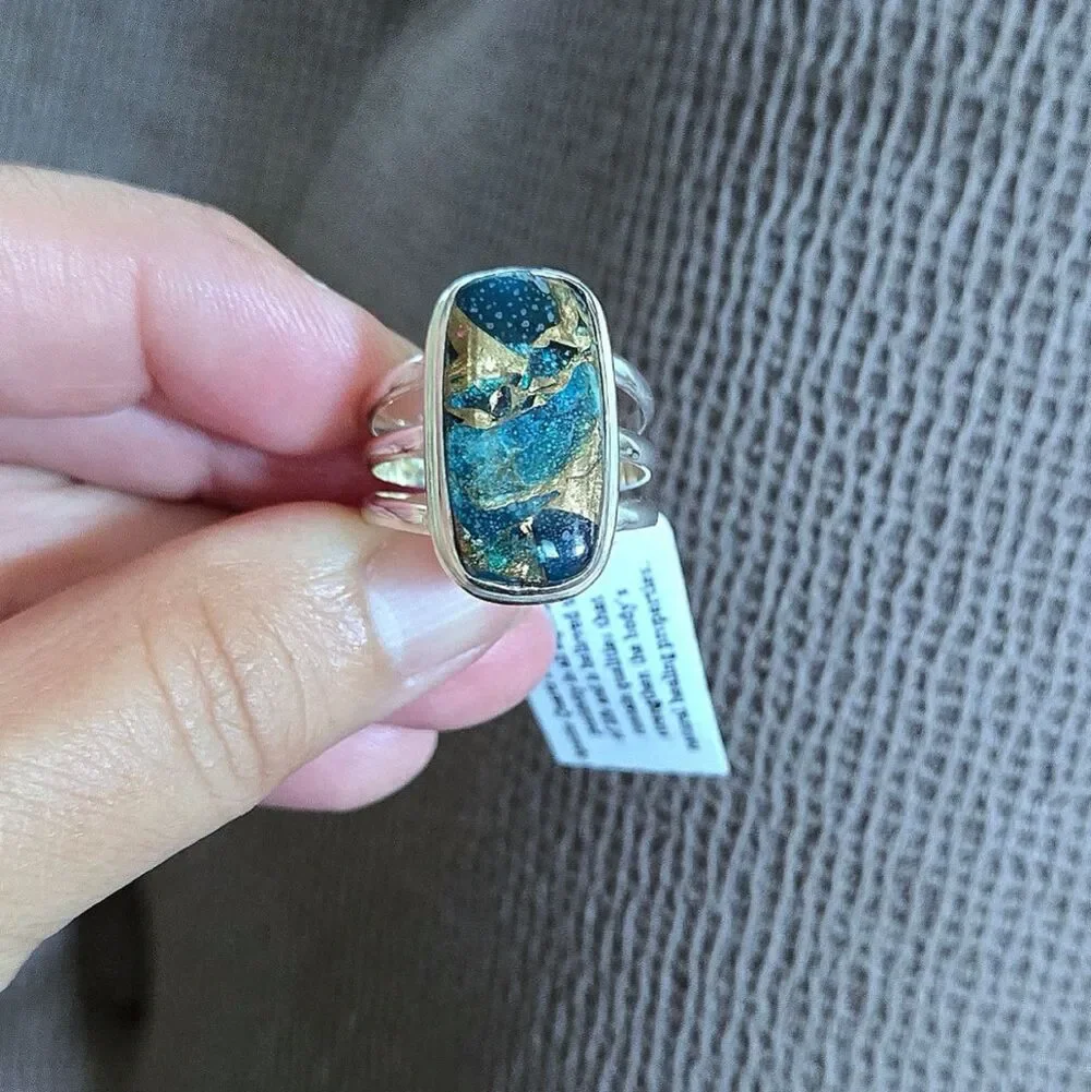 Shivam Apatite Quartz Statement Ring💍 - NWT